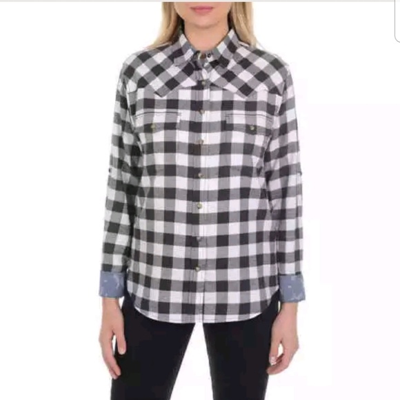 Jachs Girlfriend ladies Flannel shirt NWT - Picture 3 of 4